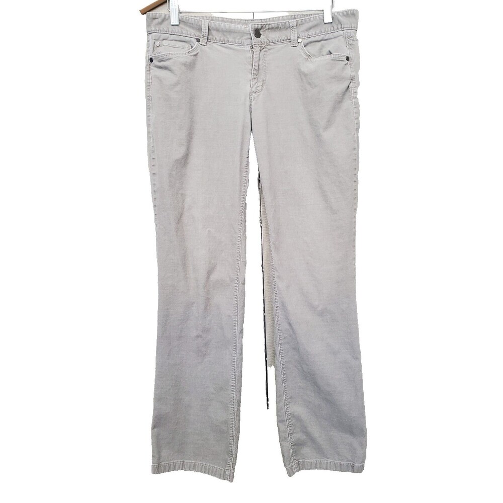 Ann Taylor Denim Lightweight Corduroy Gray Cotton Blend Pants Size 10